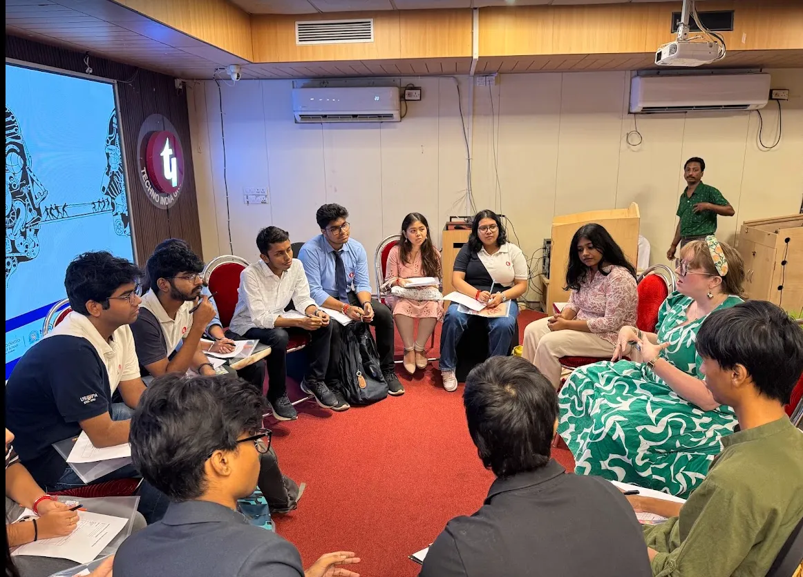 Student debate training at Calcutta Debating Circle